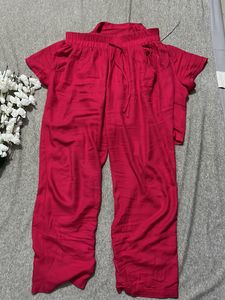 Final: Myntra Fuschia Wrap Co-ord Set From Myntr