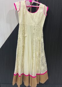 White Anarkali Dress