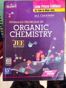 MS Chouhan Jee Organic Chemistry Cengage