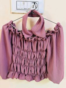 Ruffled Off-Shoulder Top