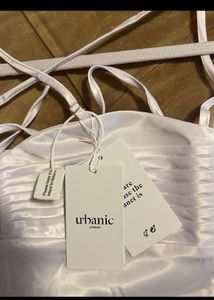 white satin top