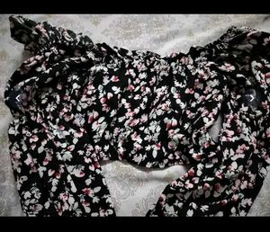 Floral Print Crop Top