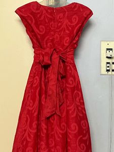 Pintrest Red Floral Dress