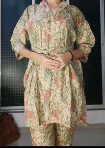 Olive Kurta Set