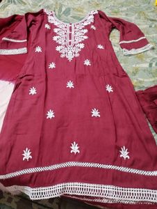 Beautiful Maroon Suit Set
