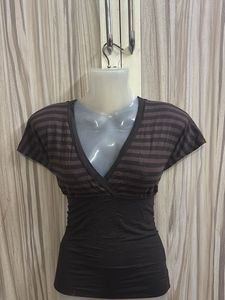 Striped V-Neck Top - Casual &amp; Stylish