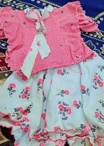 Floral Print Ruffle Skirt