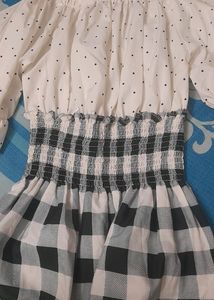 Cute Polka Dot & Gingham Dress