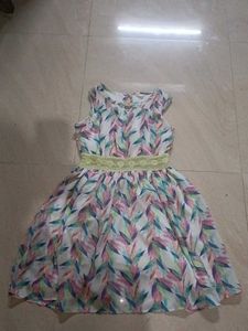 Girls' Floral Print Dress