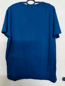 Rare Rabbit Stylish Men's Blue Graphic T-Shirt