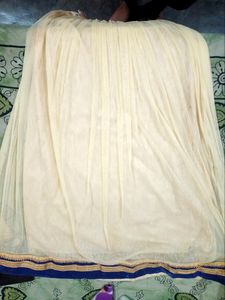 Blue Lehnga Kurti With Dupatta