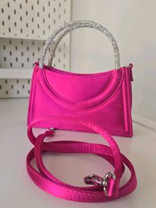 H&amp;M Hot Pink Satin Bag