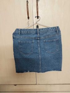 Denim Mini Skirt