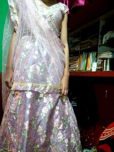 Floral Lehenga Choli with Dupatta