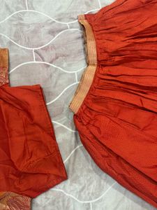 Orange Lehenga Choli Set