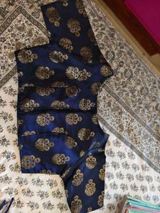 Blue Floral Lehenga Choli Set
