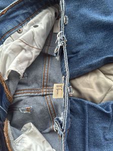 Blue Wide Leg Jeans