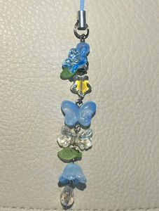 ✨Handmade Blue Bloom Phone Charm / Lumba Rakhi✨