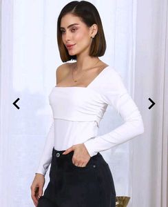 Chic White Off-Shoulder Top