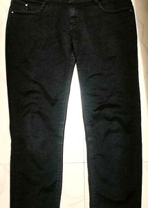 Jet Black Denim High Waisted Skinny Jean