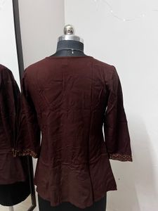 Brown Short Kurti