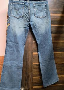 Y2K Embroidery BOOTCUT FLARED JEANS