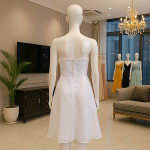 White Strapless Dress