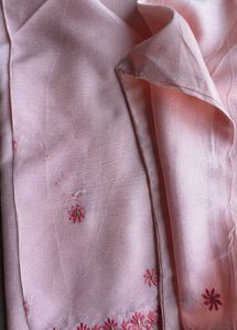 Peach Embroidered Kurti