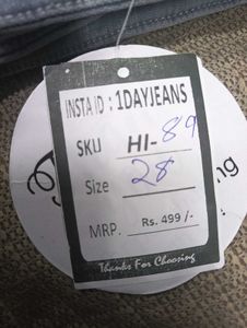 HI-89 Size-28 Cute Capri Jeans