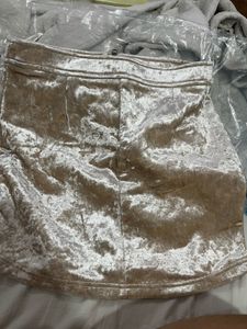 Forever 21 Crushed Velvet Mini Skirt
