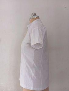 White Half-Zip Sport Top