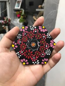 4 Mandala Coaster Set