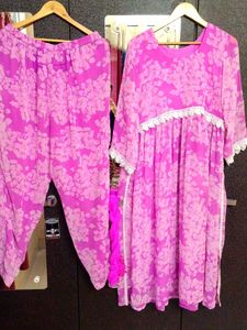 Floral Kurta Set🩷🩷🩷