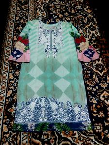 Floral embroidery pakistani suit set