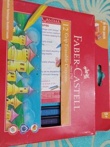 Faber Castel 12 Grip Erasable Crayons