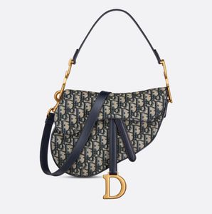Dior Blue Saddle Bag Coded