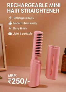 Mini Rechargeable Hair Straightener