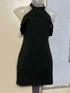 pinterest Chic Black Halter Dress