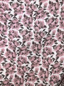 Pink Floral Print Frock.