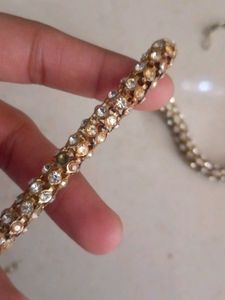 Sparkling Gold-Tone Necklace