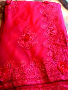 Soft Net Saree with blouse