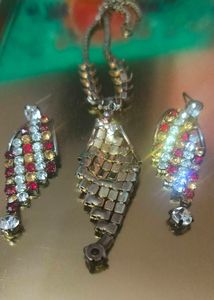 Red And Silver Necklace