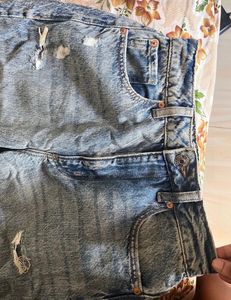 Ripped Wide Leg Jeans