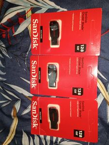 SanDisk 128gb Combo Of 3 Pendrive Cruzer Blade