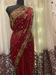 Elegant Maroon Aishwarya rai&#39;s inspo