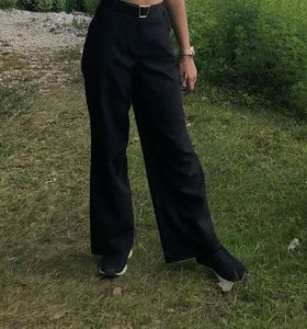 Black Wide Leg Trousers