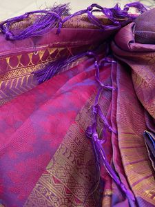 Elegant Purple Banarasi Silk Saree