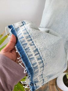 H&amp;M NEW Wrapover Waistband Straight Denim/EUR36