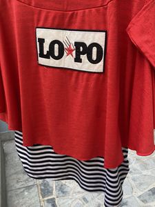 Red &amp; Striped Casual Dress