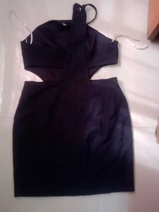 Black Cutout Mini Dress